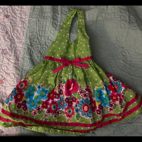 Blueberi Boulevard Floral Dress with sequins - Picture 2 of 8